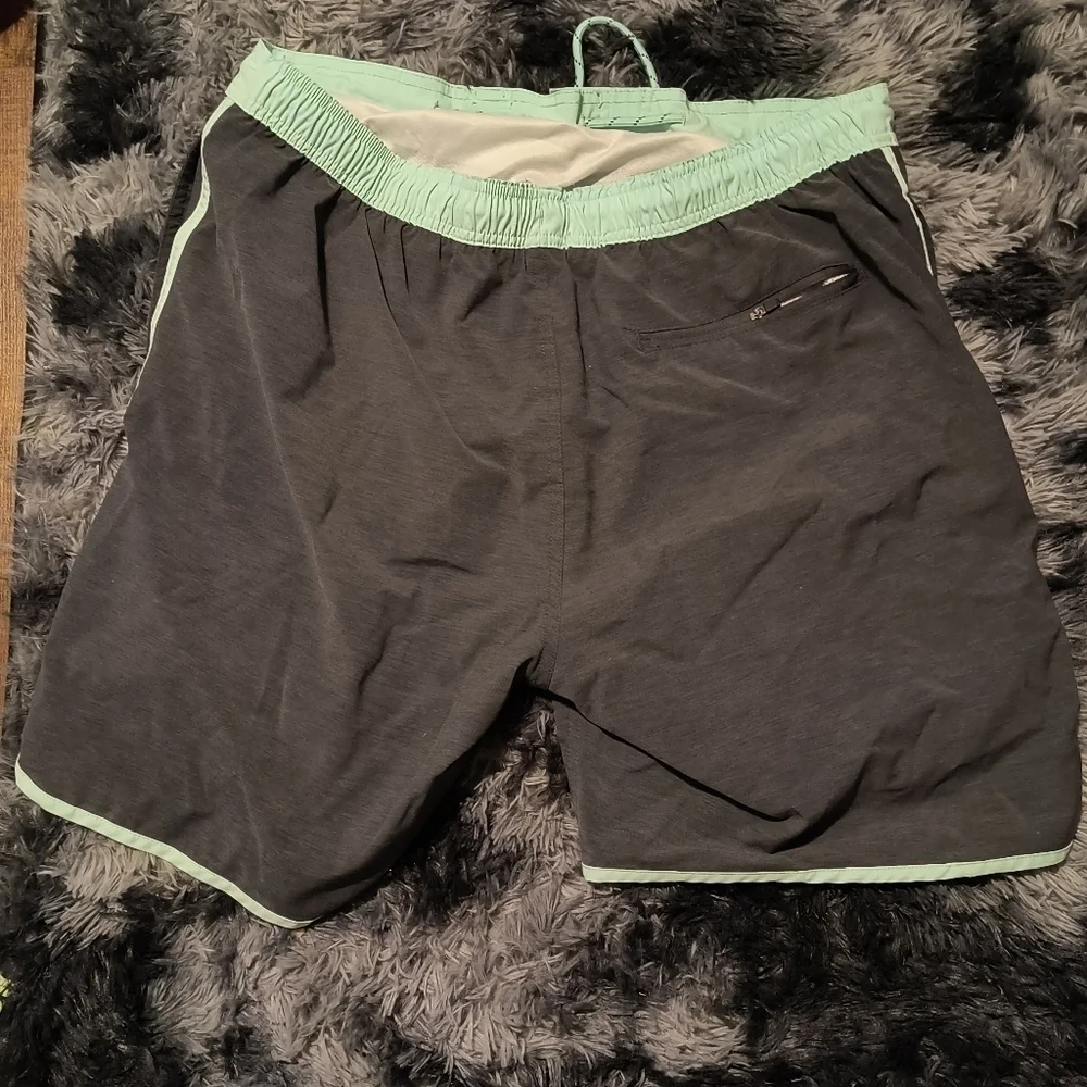 George blue grey xl men's lined shorts swim suit trunks draw string light wear